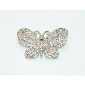 Danecraft Clear Rhinestone Filigree Butterfly